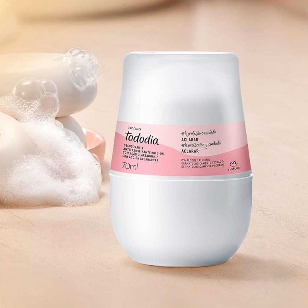 Tododia Roll-On Deodorant - White and Pink